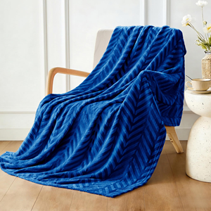 Manta <span class=keywords><strong>de</strong></span> Lujo con Estampado en Relieve, Tamaño Personalizado, Suave Franela <span class=keywords><strong>de</strong></span> Felpa, Manta Cálida <span class=keywords><strong>de</strong></span> Invierno para Decoración del Hogar - Product Image 1