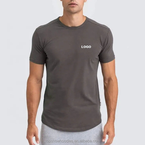 OEM Manufacture Custom umwelt freundliche leere Bambus T-Shirt 250gsm Baumwolle Blank Gym Sport Männer Hanf Bio-Baumwolle T-Shirt - Product Image 2
