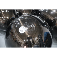 Boule miroir gonflable noire en gros, boules brillantes gonflables, sphère gonflable miroir à vendre