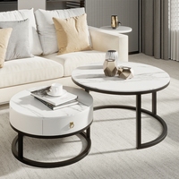 Ensembles de meubles de salon, tables basses en métal, tables basses modernes de luxe, meuble de table basse salon, table basse en verre