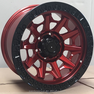 F91127 16x8.5 17x9 18x9 6x139.7 nero rosso di alta qualità Suv Pick up <span class=keywords><strong>Mags</strong></span> fuori da strada cerchi in lega - Product Image 1