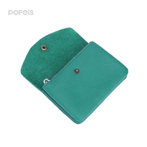 Carteras de Cuero Genuino para Hombre y Mujer, Mini Cartera de Doble Capa para Tarjetas de <span class=keywords><strong>Crédito</strong></span> e Identificación, Monedero, Bolsa de Almacenamiento, Cartera Corta para Negocios - Product Image 6