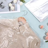 Housse de vêtement transparente Caijie extra longue pour nettoyage à sec, sac de rangement suspendu pour vêtements
