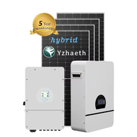 Sistema Solar Completo Trifásico de 50kw para Hogar, Sistema de Energía Solar Híbrido de 30kw Fuera de la Red, Sistema de Energía Solar Industrial con Baterías