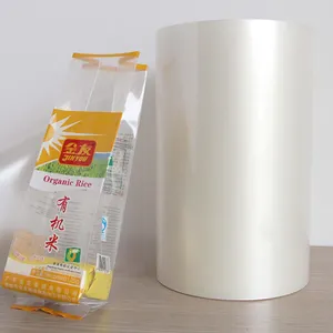 Beyaz BOPP LLDPE CPP OPP plastik tüpü polietilen baskılı termal laminasyon kapaklı çay ambalaj kalın plastik folyo rulosu