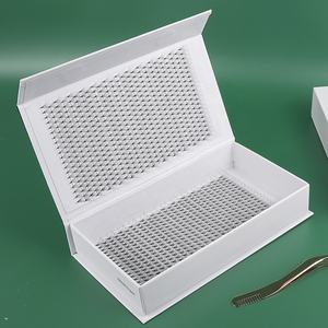 Stock de Cheveux Synthétiques 0.05mm 6D 8D Premade Fans Extension de Cils 10D 12D 0.07mm C D Short Long Stem Premade Volume Fans - Product Image 2