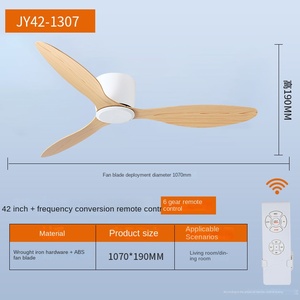 Oriental Design Classic Silent Smart Ventilador Ceil Fan 3 ABS Blade Dc Intelligent Remote Control <b>Ceiling</b> Fan With Light - Product Image 4