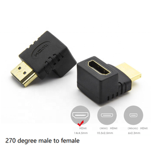 Nuovi convertitori <span class=keywords><strong>HDMI</strong></span> Full HD 4K o 8K <span class=keywords><strong>adattatore</strong></span> <span class=keywords><strong>HDMI</strong></span> da 90 gradi o 270 maschio a <span class=keywords><strong>femmina</strong></span> - Product Image 5