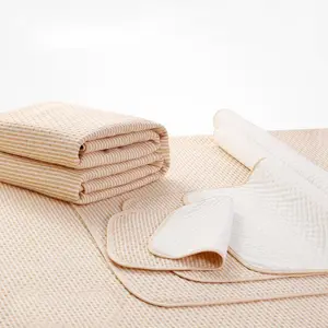 Eco Friendly Super Soft Cotton Portable Waterproof Layers Baby Diaper Changing Pad