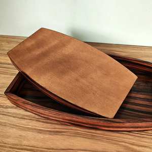 SanHui OEM & ODM Zebrawood Ovale Rectangle Plateaux En Bois Plateaux De Service Salon Stockage Durable Facile À Nettoyer Aliments Collations Fruits - Product Image 2