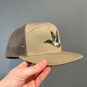 หมวกแก๊ปปักลายเป็ดเวียดนาม 7 แผง ทรงทรัคเกอร์ ปีกแบน แบบ Snapback - Product Image 3