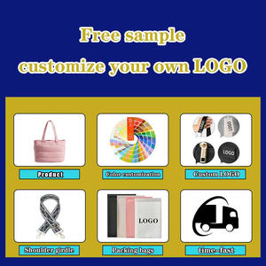 <span class=keywords><strong>Borsa</strong></span> Tote con Logo personalizzato multifunzione grande capacità <span class=keywords><strong>trapuntata</strong></span> <span class=keywords><strong>borsa</strong></span> leggera <span class=keywords><strong>nera</strong></span> Puffer Tote Bag da donna - Product Image 6