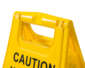 لافتة تحذيرية: أرضية مبللة - لافتة سلامة وتحذير قابلة للطي من البلاستيك - Product Image 5