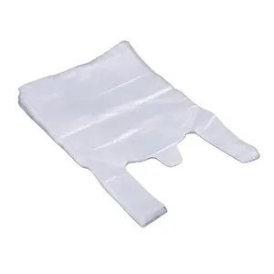Hot plastic bags pollution bags work household packaging products collection to shop plastic t shirt bag