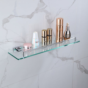 Étagère de <span class=keywords><strong>douche</strong></span> moderne en <span class=keywords><strong>verre</strong></span> à montage mural à un seul niveau Étagère de salle de bain en <span class=keywords><strong>verre</strong></span> Support de <span class=keywords><strong>douche</strong></span> en <span class=keywords><strong>verre</strong></span> unique - Product Image 2