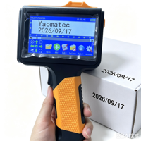 Imprimante à jet d'encre portable YAOMATEC 12,7 mm, machine de codage de date, de lot, de code QR et de logo pour sacs en plastique, boîtes en carton