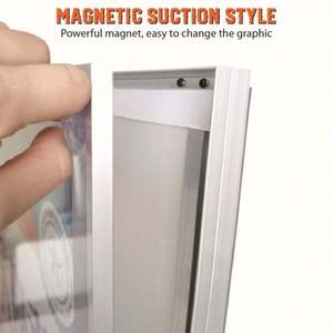 Caja de Luz LED con Marco de Aluminio Ultrafino para Menús de Restaurantes y Centros Comerciales - Tamaños A1/A2/A3/A4 - Product Image 4