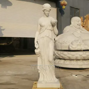 Sıcak satış ünlü yaşam boyutu klasik mermer Ninfa Hebe heykeli satılık