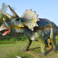 Modèle de dinosaure animatronique réaliste de parc d'attractions pour parc à thème
