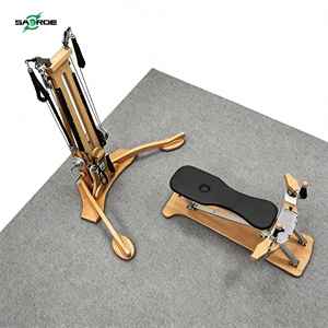 Reformer Pilates de qualité commerciale durable SAERDE pour studio de Pilates et entraînement de yoga, machine de sculpture corporelle en érable - Product Image 1