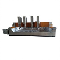 Routeur CNC à quatre têtes JK-2020, machine de gravure à plat à 4 broches pour granit, marbre, pierres tombales, monuments, gravure en relief par lots, moteur