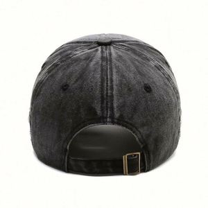Casquette de baseball classique 6 panneaux en coton 100% avec lettres personnalisées brodées en 3D et boucle en cuivre argenté – Grande Vente - Product Image 5