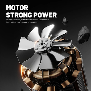 Cortadora <span class=keywords><strong>de</strong></span> Pelo Eléctrica Inalámbrica Profesional, Doble Cuchilla, Bajo Ruido, Recargable Tipo-C, para Hogar y Salón - Product Image 2
