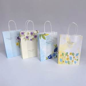 KM Custom Printed <b>Gift</b> <b>Bags</b> Kraft Paper <b>Large</b> Size With Handles Eco Friendly Wholesale Factory Direct Stock Available - Product Image 4