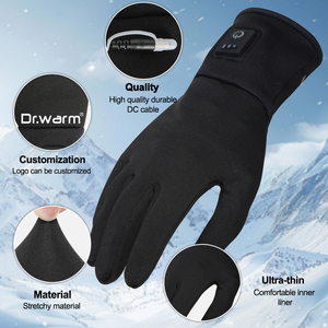 Gants chauffants rechargeables avec écran tactile compatible trois niveaux de chauffage gants d'hiver réglables - Product Image 2