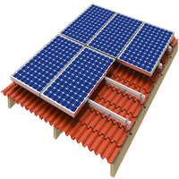 Crochet de toit réglable en acier inoxydable pour panneaux solaires photovoltaïques, structure de montage pour tuiles, systèmes de fixation GTERGY GT-RL 02