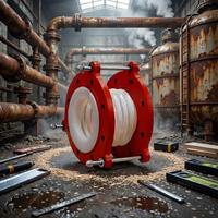 Compensateur flexible ondulé en PTFE pour transfert de liquide au brome