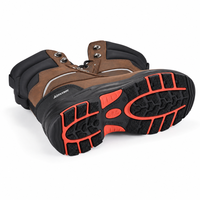 Chaussures de sécurité mi-montantes AIMVVSEC imperméables, chaudes pour l'hiver, résistantes aux perforations, antidérapantes, avec embout en acier pour la construction et l'usine