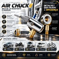 Valve de gonflage à clipser pour pneu, en métal robuste, avec verrouillage de sécurité, connecteur de valve de gonflage, taille de port 3/8, valve de gonflage verrouillable OEM