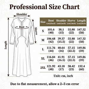 Sky Blue <b>Kaftan</b> Abaya with One Piece Cape and Back Tie ODM - Product Image 4