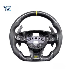 Volant de <span class=keywords><strong>voiture</strong></span> en fibre de carbone forgé sur mesure YZ Premium Racing Sport pour Ford Focus MK4 MK8 Fiesta ST MK7 MK7.5 2009-2017 - Product Image 3