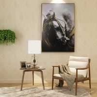 Homfun — peinture cheval 3D moderne, en Relief, Art mural, décoration de maison