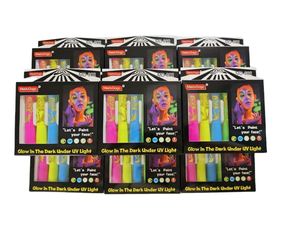 Kit de Crayons de Peinture Corporelle UV Néon Lumineux 6 Couleurs à Base de Plantes Naturelles Non Toxique Certifié EN71 pour Tous les Âges – Fournitures d'Art Corporel - Product Image 2