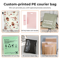 Sacs d'expédition biodégradables personnalisés avec logo imprimé, écologiques, compostables à domicile, à soufflets latéraux, pour chaussures et chaussettes