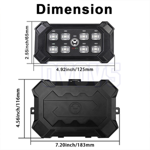 Caja de interruptor remoto inalámbrico OVOVS, Control de Panel de Interruptor táctil Led Universal de 8 entradas para coche, camión, todoterreno, ATV, SUV - Product Image 6