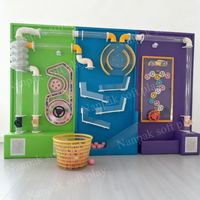 Équipement de terrain de jeu intérieur lumineux OEM Pit Ball sensoriel pour enfants Jeu éducatif Jeux muraux interactifs légers pour café centre commercial école