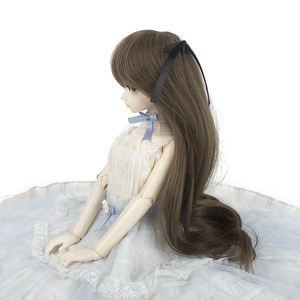 <span class=keywords><strong>Monster</strong></span> <span class=keywords><strong>high</strong></span>-peluca larga de ganchillo, Peluca de color hermoso para muñecas de 18 pulgadas BJD 1/4 1/ 6 1/8, venta al por mayor - Product Image 4