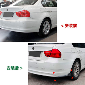 Bmw 3 Series E90 Rear Corner Protectors Carbon Fiber Texture Abs Adhesive Weather Shields For 2005 2012 - Product Image 4