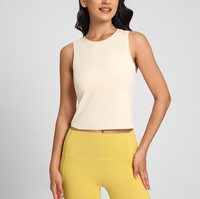 Vente en gros Débardeur de sport sans manches pour le yoga, haut court pour la course à pied pour femmes, gilet ajusté, hauts de gymnastique pour le yoga pour femmes