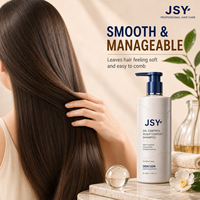 Sampo Pengontrol Minyak JSY 400ml Perawatan Kulit Kepala Pembersih Mendalam Penambah Volume Penguat Rambut Perawatan Harian Formula OEM ODM Label Pribadi
