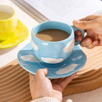 Tasses à café en céramique en gros, tasses en céramique peintes à la main, tasses mignonnes, céramique en gros