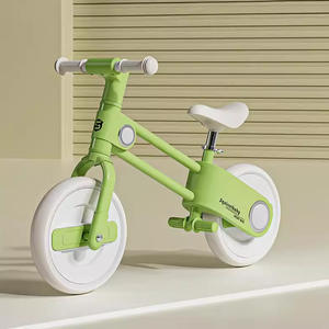 Squirrelbaby Kids <b>Balance</b> <b>Bike</b> 12 In No Pedal Aluminum Alloy Wheel Khaki Green Pink For 2-4 Year Old Children - Product Image 2