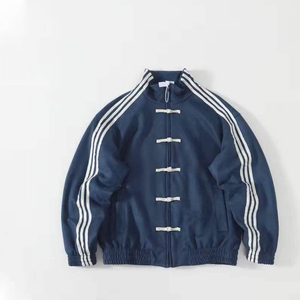 Chaqueta Deportiva Holgada con Cuello Mao Estilo Chino para Hombre, Nueva Colección Primavera-Otoño 2025, con Logotipo Personalizado - Product Image 4