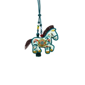 ซองใส่ของมงคลสไตล์ชาติพันธุ์ ปักลายดอกไม้ รูปทรง<span class=keywords><strong>ม้า</strong></span> ประดับด้วยเครื่องประดับเสริมดวง ปีนักษัตรวินชวง - Product Image 5