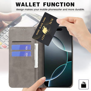 Étui magnétique pour téléphone portable avec porte-cartes pour Sony <span class=keywords><strong>Xperia</strong></span> L3 XZ3 <span class=keywords><strong>XA2</strong></span> Ultra L3 20, étui portefeuille en cuir avec béquille - Product Image 4