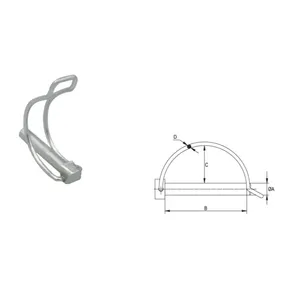 Les plus vendus : Fixations industrielles en acier, exportées dans le monde entier, goupilles de serrage en zinc pour tuyaux avec fonction de verrouillage à ressort - Product Image 3